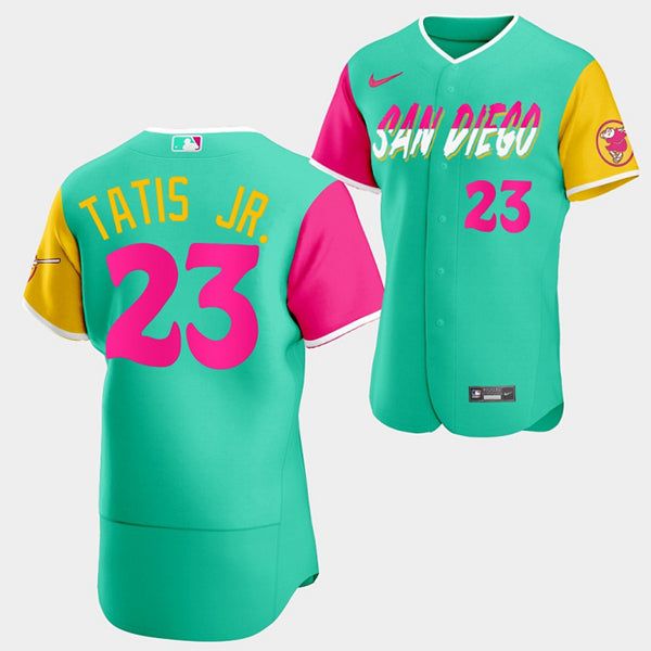 Custom San Diego Padres mint City Connect jersey