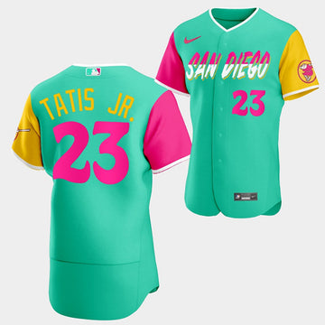 Custom San Diego Padres mint City Connect jersey