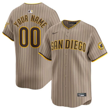 Custom San Diego Padres tan Alternate jersey