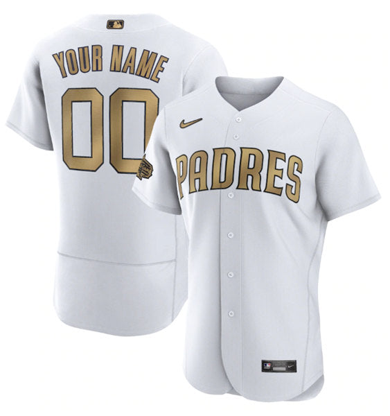 Custom San Diego Padres white All-Star jersey