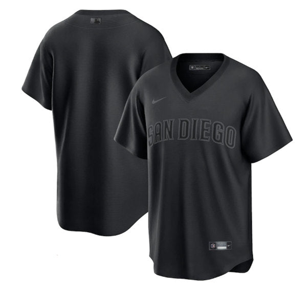 Custom San Diego Padres black Fashion jersey