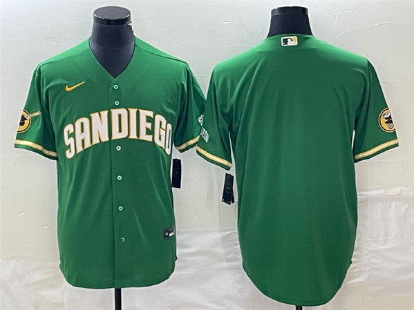 Custom San Diego Padres green jersey
