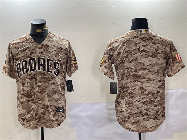 Custom San Diego Padres tan Camo jersey