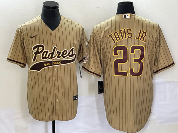 Custom San Diego Padres tan jersey