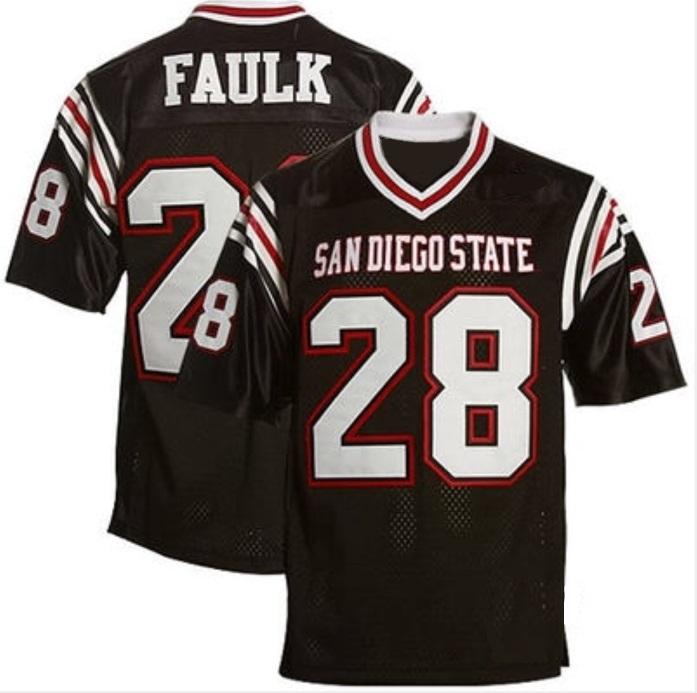 Marshall Faulk San Diego State Aztecs black Throwback jersey