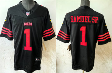 Deebo Samuel SR San Francisco 49ers black FUSE jersey