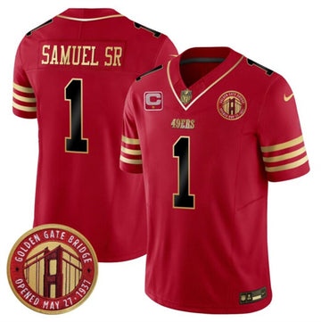 Deebo Samuel Sr San Francisco 49ers red FUSE jersey