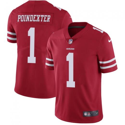 Shawn Poindexter San Francisco 49ers red jersey