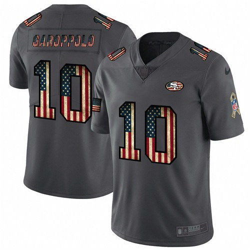 Jimmy Garoppolo San Francisco 49ers grey Salute To Service jersey
