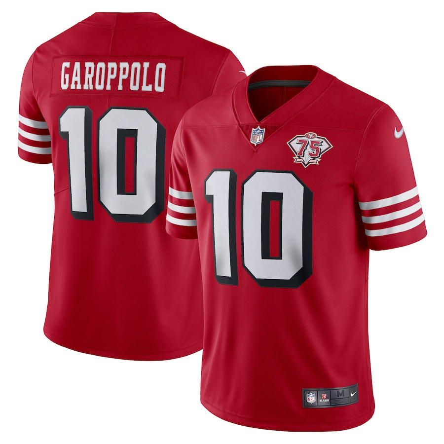 Jimmy Garoppolo San Francisco 49ers scarlet jersey