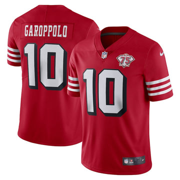 Jimmy Garoppolo San Francisco 49ers scarlet jersey