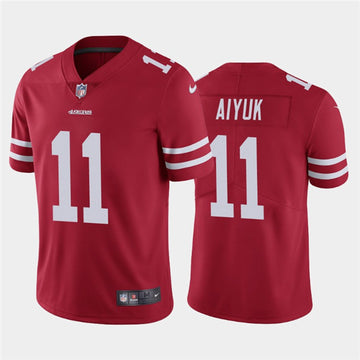 Brandon Aiyuk San Francisco 49ers scarlet jersey