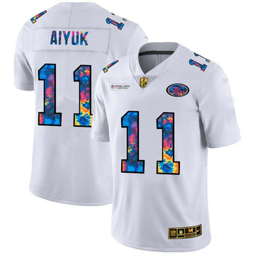 Brandon Aiyuk San Francisco 49ers white jersey