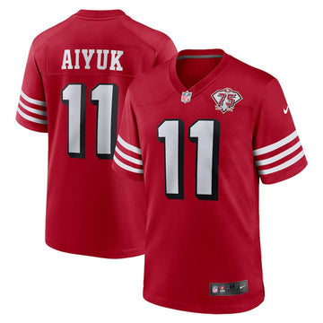 Brandon Aiyuk San Francisco 49ers scarlet Game jersey