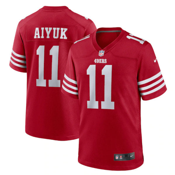 Brandon Aiyuk San Francisco 49ers scarlet Game jersey