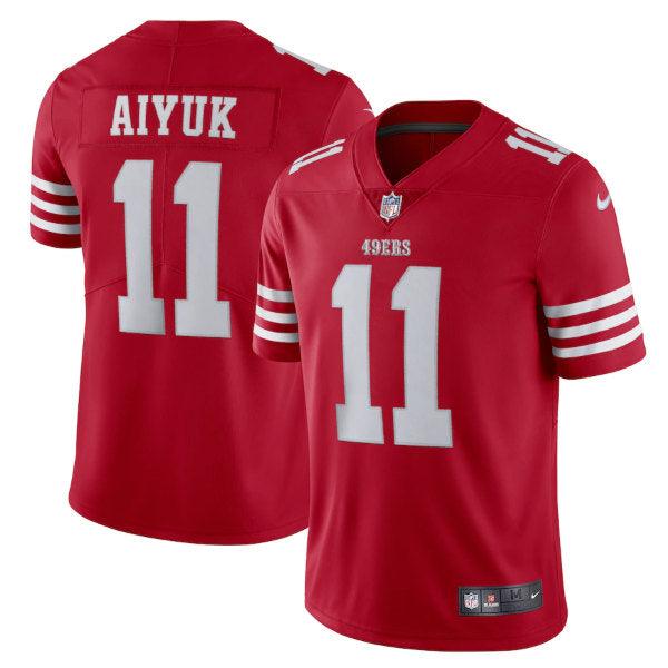 Brandon Aiyuk San Francisco 49ers scarlet jersey