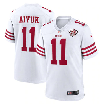 Brandon Aiyuk San Francisco 49ers white Game jersey
