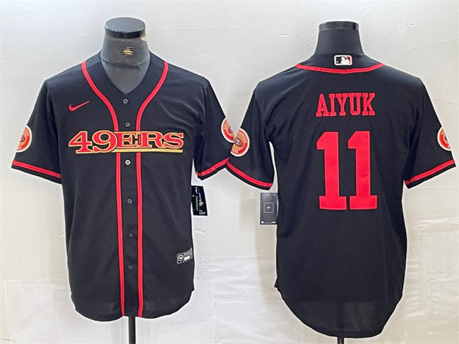 Brandon Aiyuk San Francisco 49ers black jersey