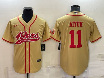 Brandon Aiyuk San Francisco 49ers gold jersey