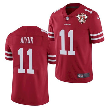 Brandon Aiyuk San Francisco 49ers red jersey