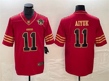 Brandon Aiyuk San Francisco 49ers red jersey