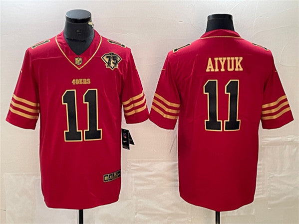 Brandon Aiyuk San Francisco 49ers red jersey
