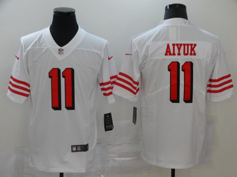 Brandon Aiyuk San Francisco 49ers white jersey