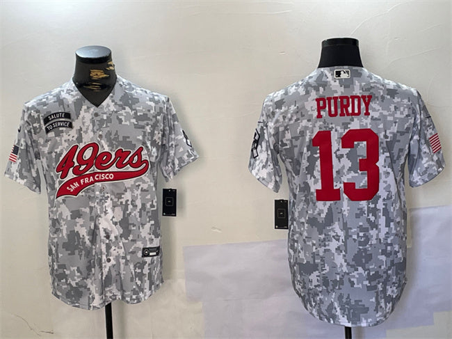 Brock Purdy San Francisco 49ers camo Salute To Service jersey