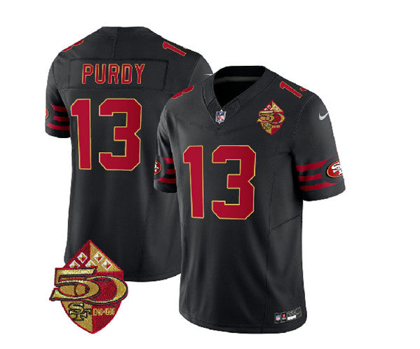 Brock Purdy San Francisco 49ers black FUSE jersey