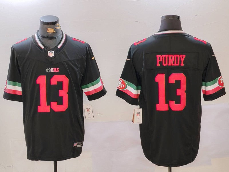 Brock Purdy San Francisco 49ers black FUSE jersey