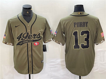 Brock Purdy San Francisco 49ers olive Salute To Service jersey