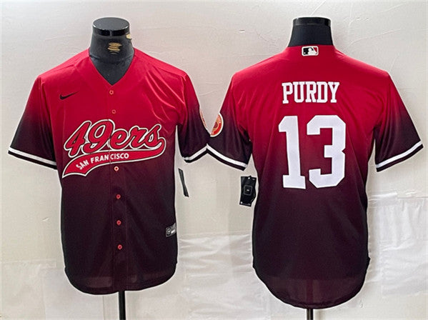 Brock Purdy San Francisco 49ers red-black jersey