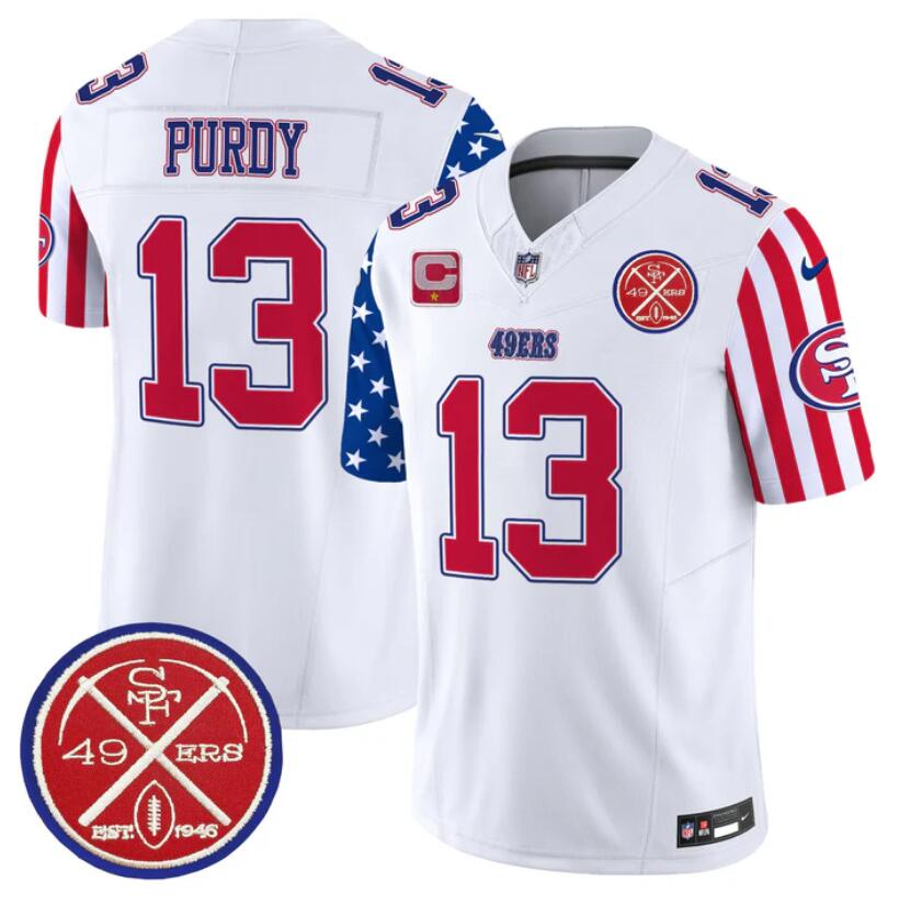 Brock Purdy San Francisco 49ers white FUSE jersey