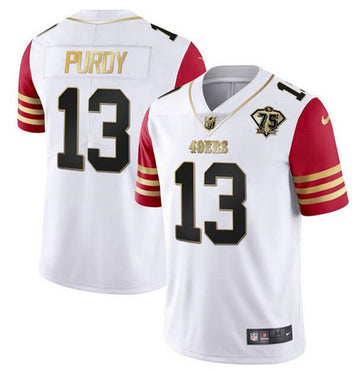 Brock Purdy San Francisco 49ers white-red jersey