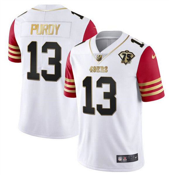 Brock Purdy San Francisco 49ers white-red jersey