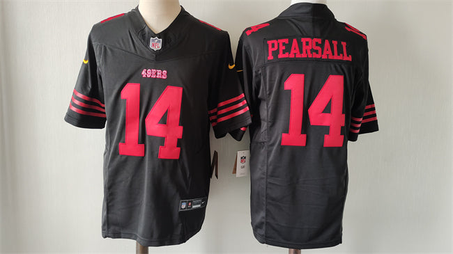 Ricky Pearsall San Francisco 49ers black FUSE jersey