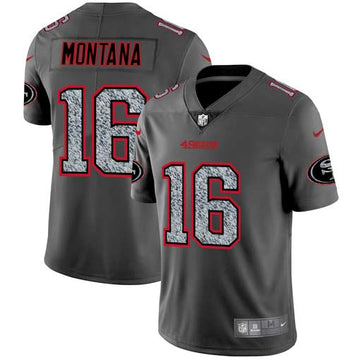 Joe Montana San Francisco 49ers gray Fashion Static jersey