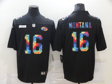 Joe Montana San Francisco 49ers black jersey