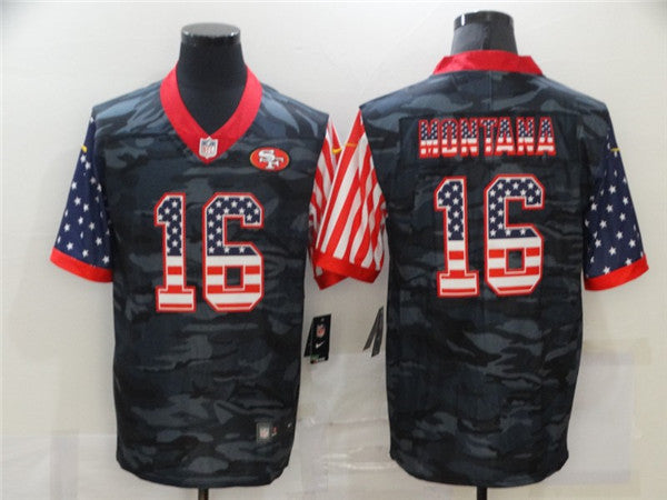 Joe Montana San Francisco 49ers camo Camo jersey