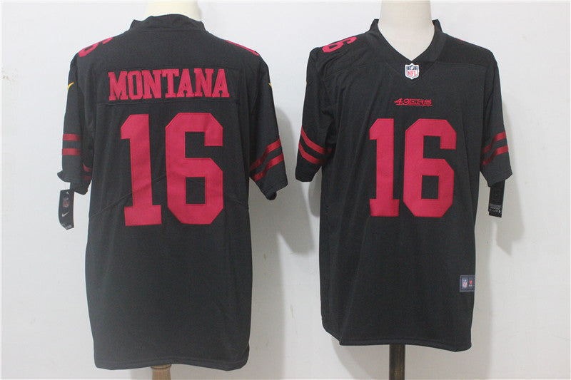 Joe Montana San Francisco 49ers black Alternate jersey