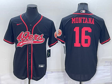 Joe Montana San Francisco 49ers black jersey
