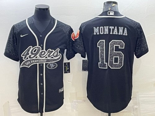 Joe Montana San Francisco 49ers black jersey