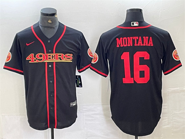 Joe Montana San Francisco 49ers black jersey