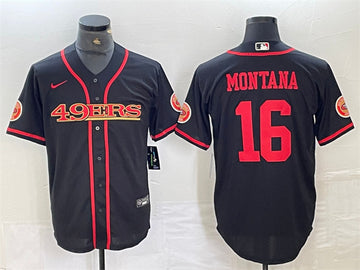 Joe Montana San Francisco 49ers black jersey