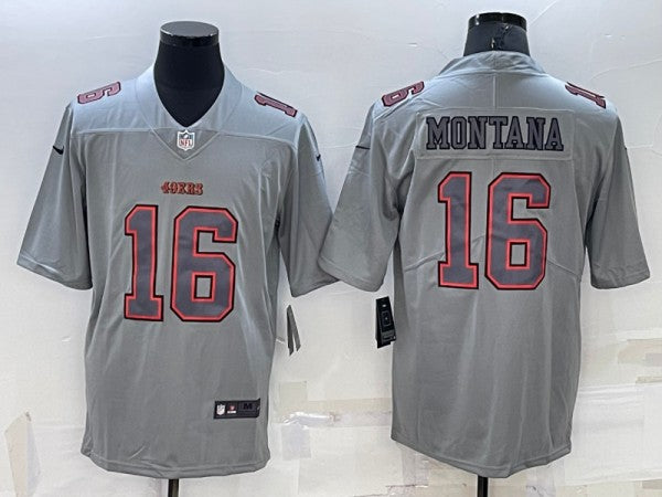 Joe Montana San Francisco 49ers gray Fashion jersey