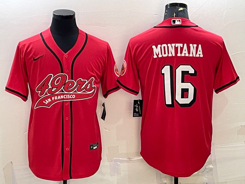 Joe Montana New San Francisco 49ers red jersey
