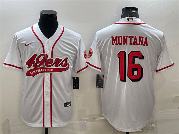 Joe Montana New San Francisco 49ers white jersey