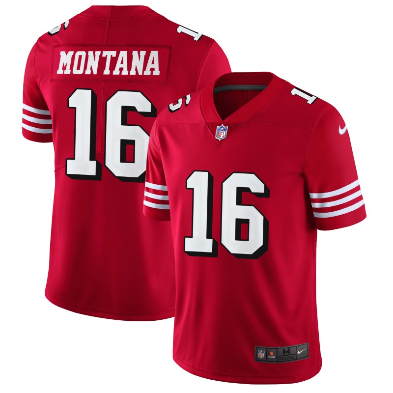 Joe Montana San Francisco 49ers red jersey