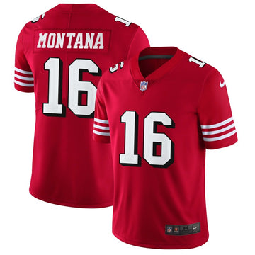 Joe Montana San Francisco 49ers red jersey