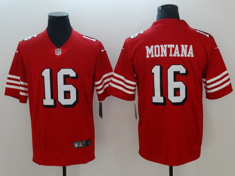 Joe Montana San Francisco 49ers red jersey